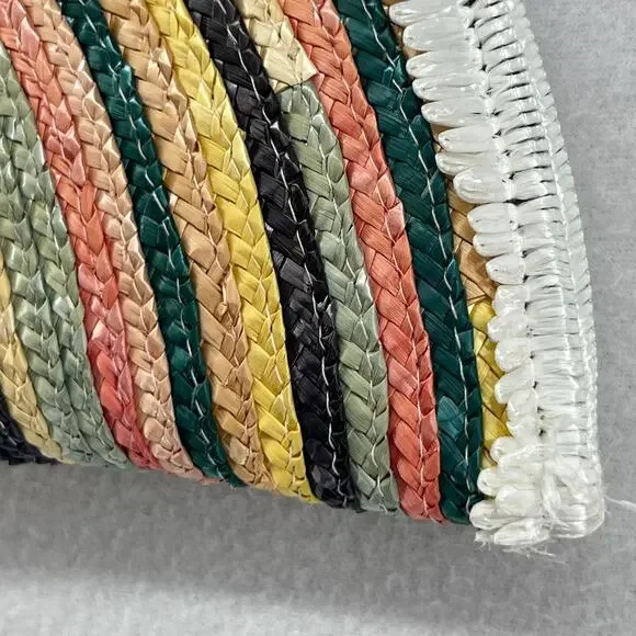 EUGENIA KIM Bag Luna Clutch Rainbow Straw Bracelet Handbag Yellow - Picture 4 of 10